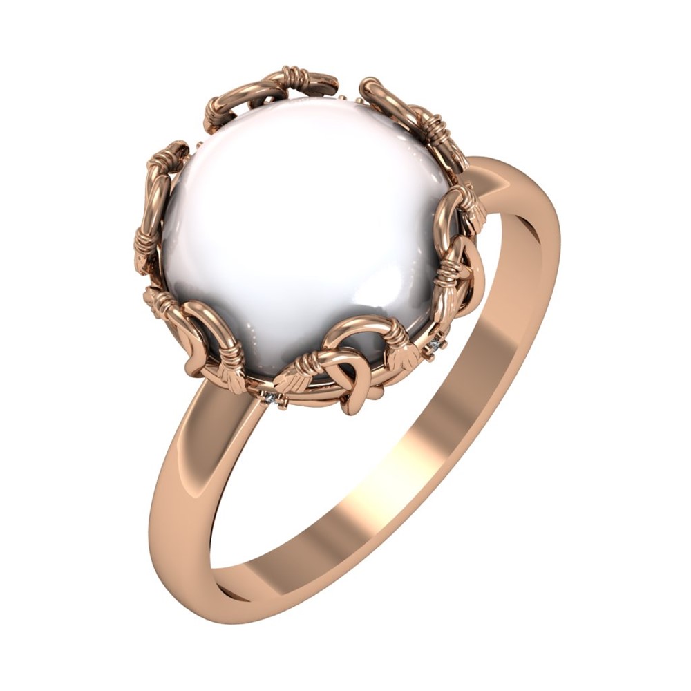 

Кольцо из серебра с жемчугом р.17,5 ПРИВОЛЖСКИЙ ЮВЕЛИР 202296-FA11ZM07, 202296-FA11ZM07