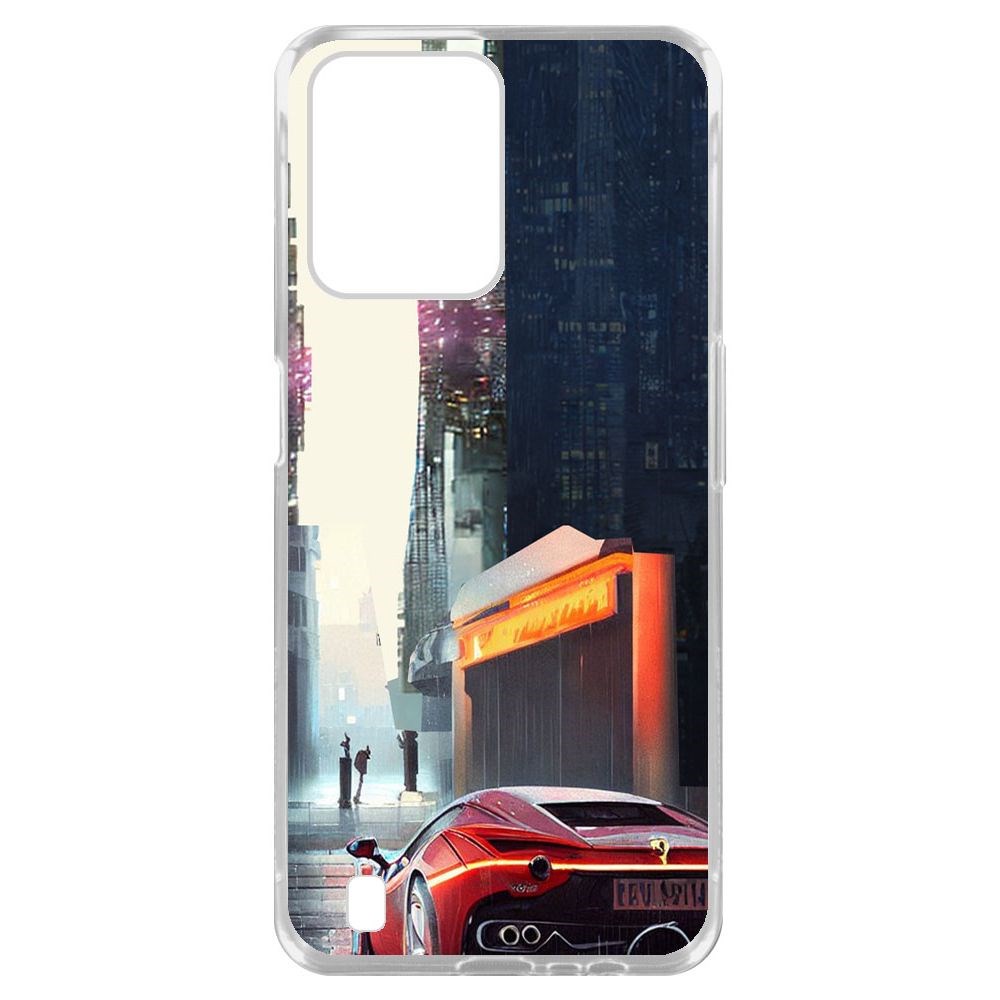 

Чехол-накладка Krutoff Clear Case Сити для Realme C31, Прозрачный