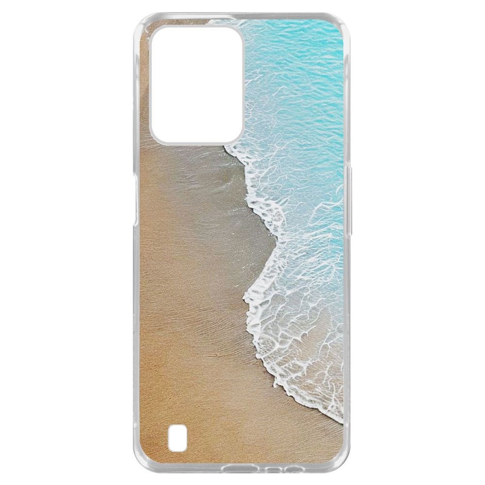 

Чехол-накладка Krutoff Clear Case Прибой для Realme C31, Прозрачный