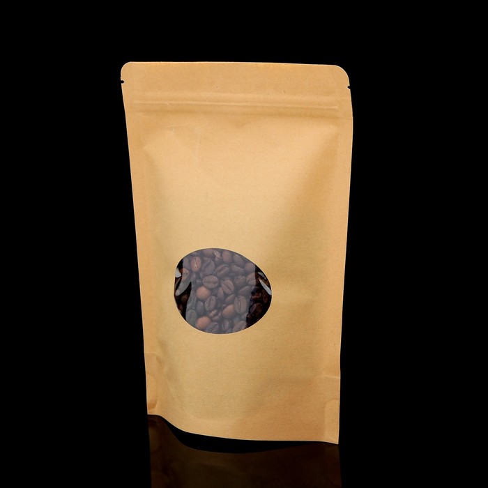 

Пакет Zip-lock Крафт с овальным окном 17 х 24 см (50 шт), Коричневый