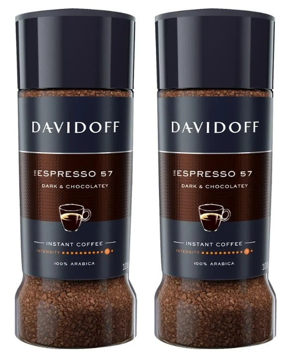 Кофе растворимый Davidoff Espresso 57 Dark and Chocolatey 100 г х 2 шт 2197₽