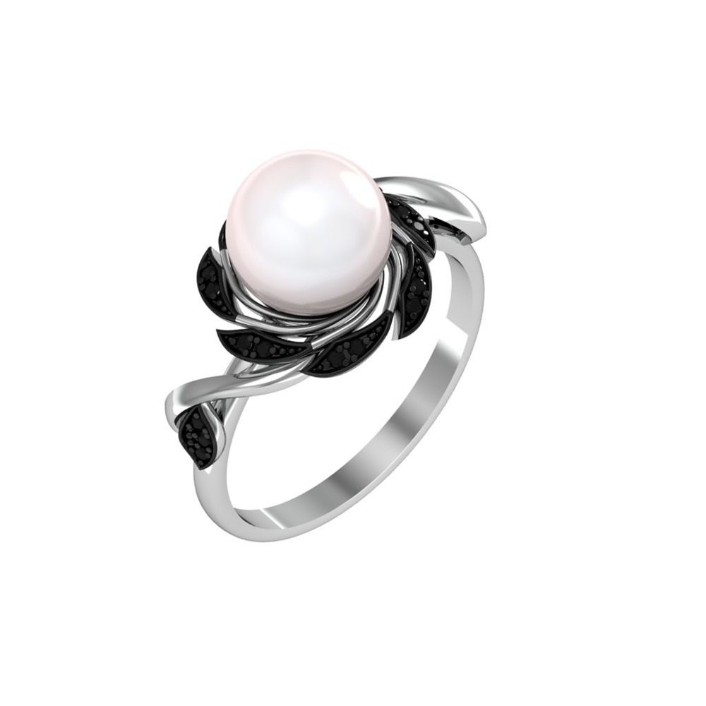 

Кольцо из серебра с жемчугом р., ПРИВОЛЖСКИЙ ЮВЕЛИР 205225-SH73ZM07, 205225-SH73ZM07