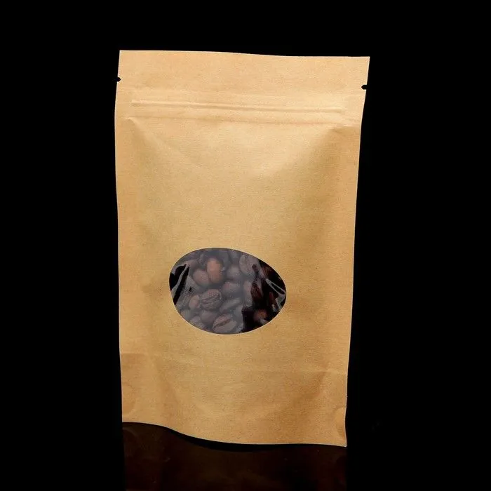 

Пакет Zip-lock Крафт с круглым окном 11 х 16 см (50 шт), Коричневый