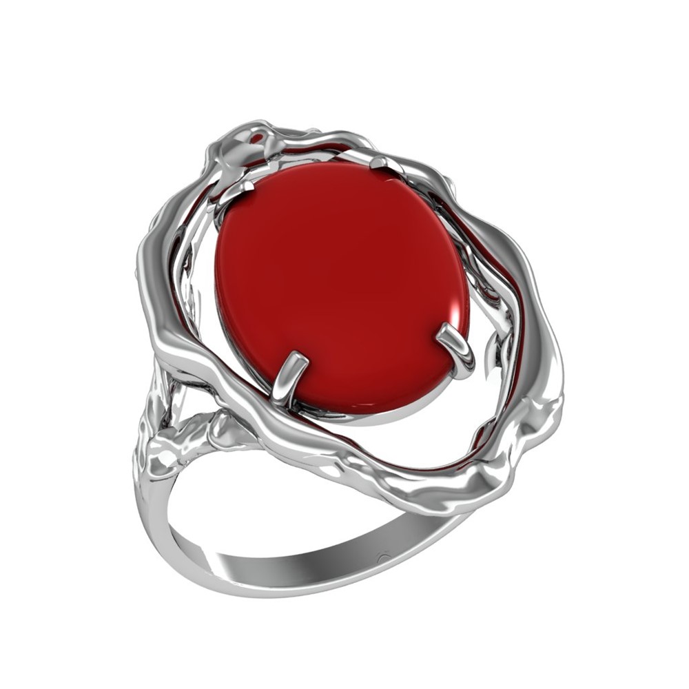 

Перстень из серебра с кораллом р., ПРИВОЛЖСКИЙ ЮВЕЛИР 293775-KR, 293775-KR
