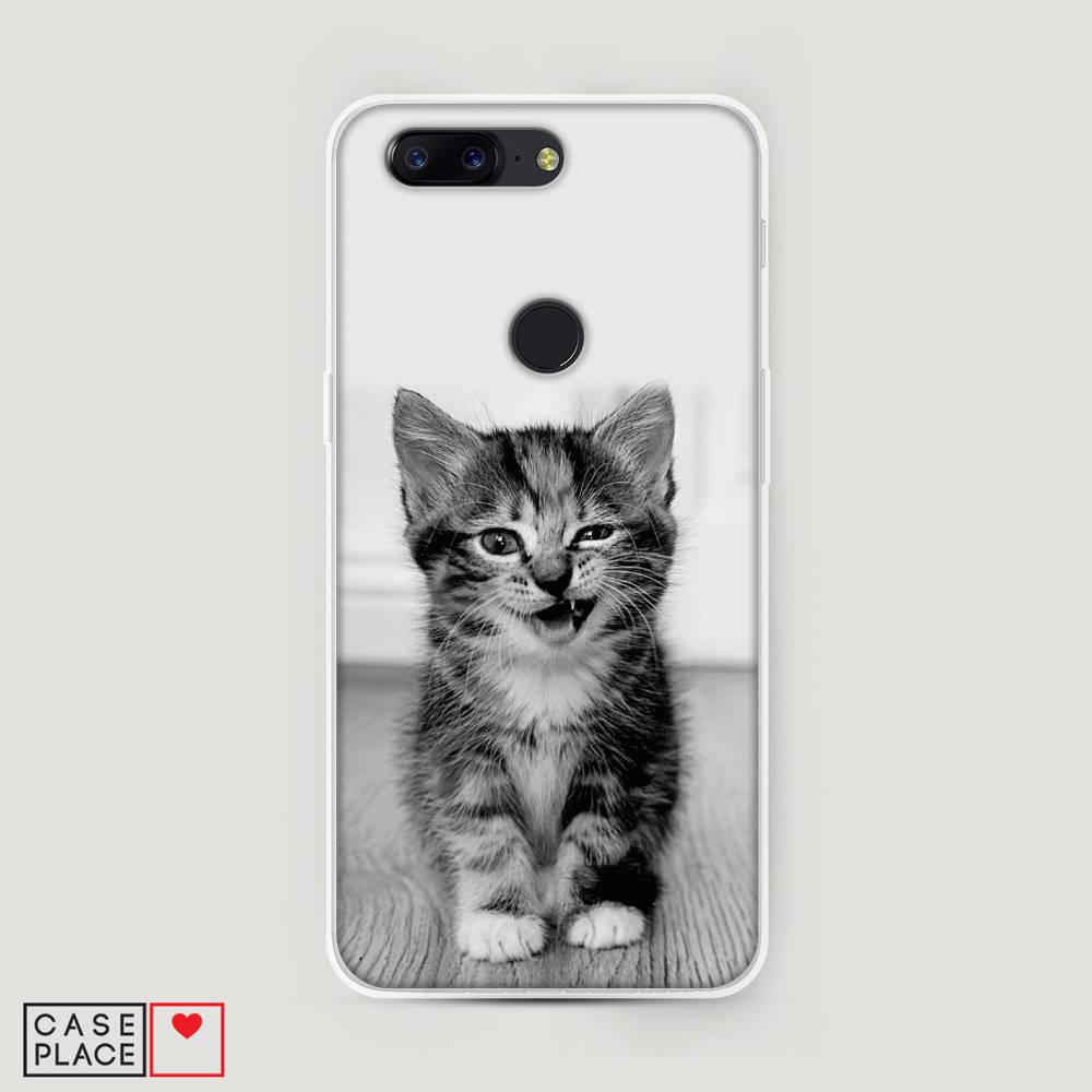 

Чехол Awog на OnePlus 5T / ВанПлас 5T "Подмигивающий котенок", Черный;серый, 150350-1
