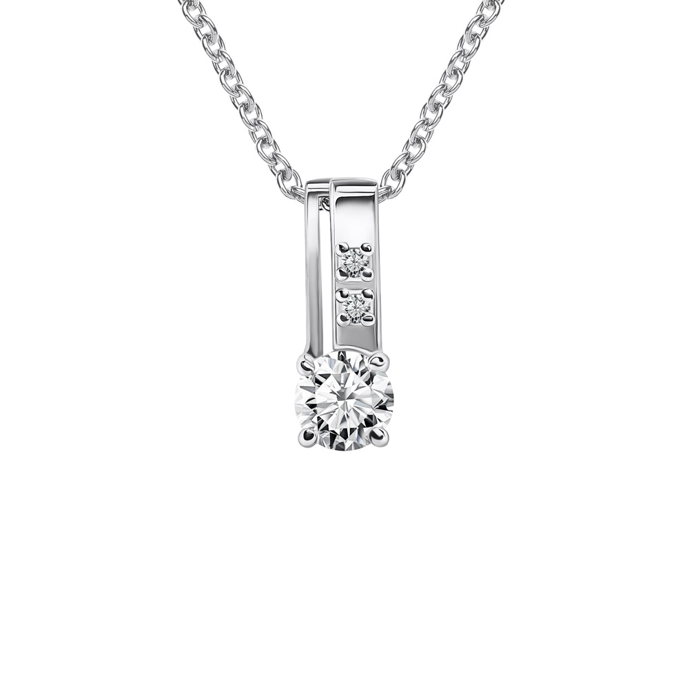 

Кулон из серебра 585Gold 703007061, фианит, 703007061