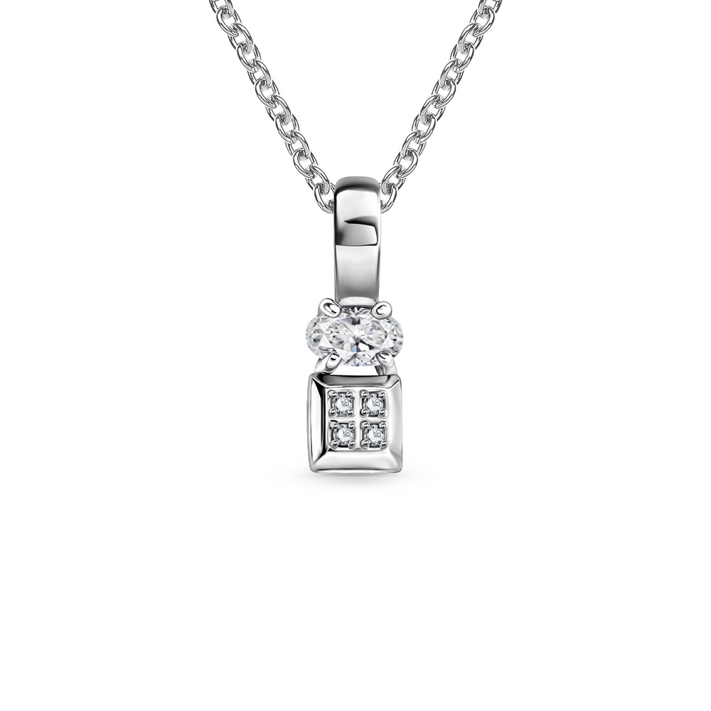 

Кулон из серебра 585Gold 703007060, фианит, 703007060