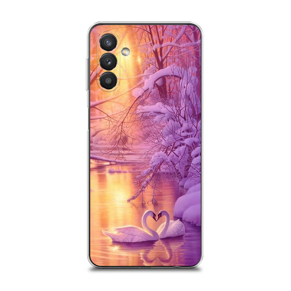 

Чехол на Samsung Galaxy A13 5G "Зима 1", Фиолетовый;желтый, 2104150-2