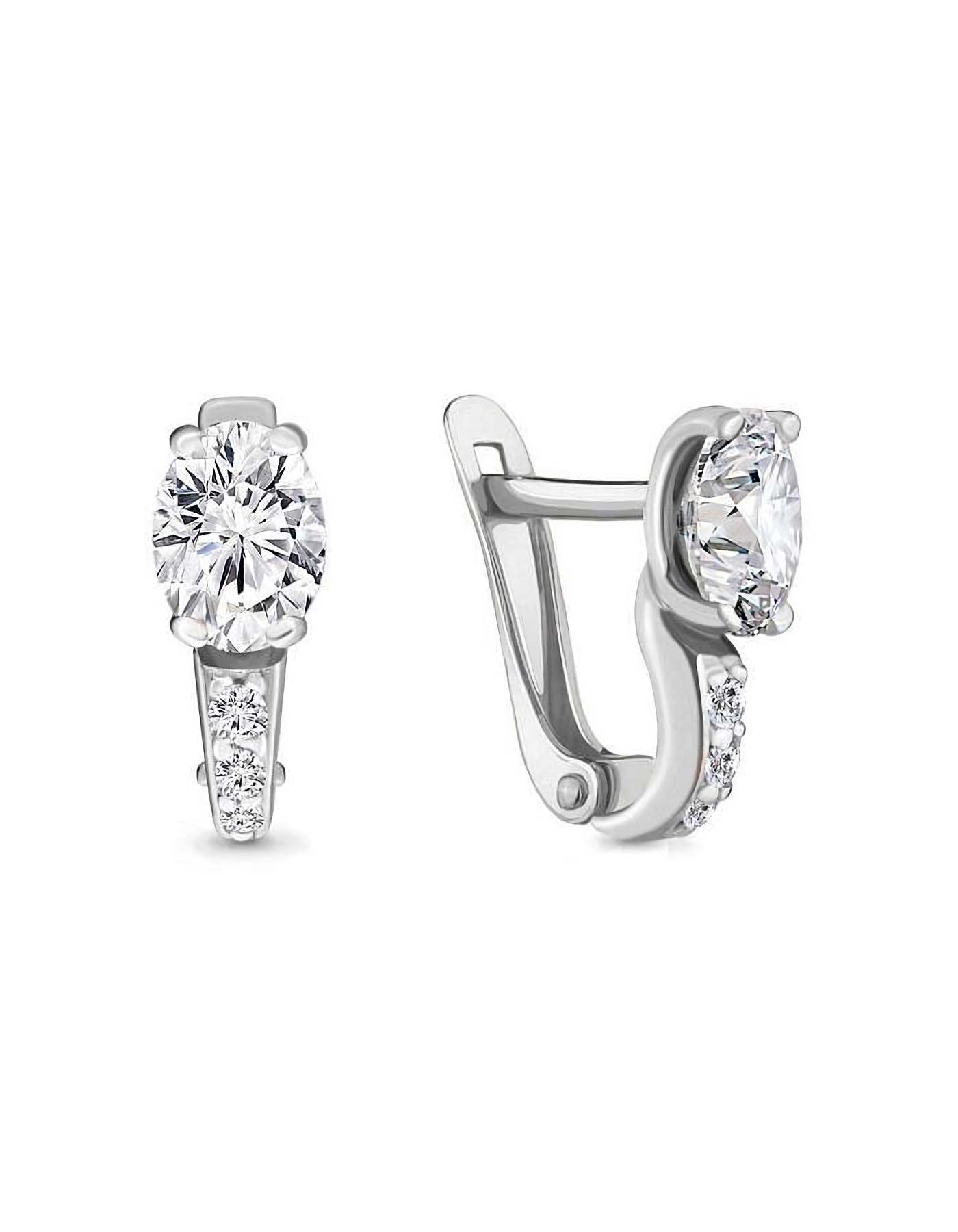 

Серьги из серебра TEO MAORI 8433971А.5, фианит, 8433971А.5