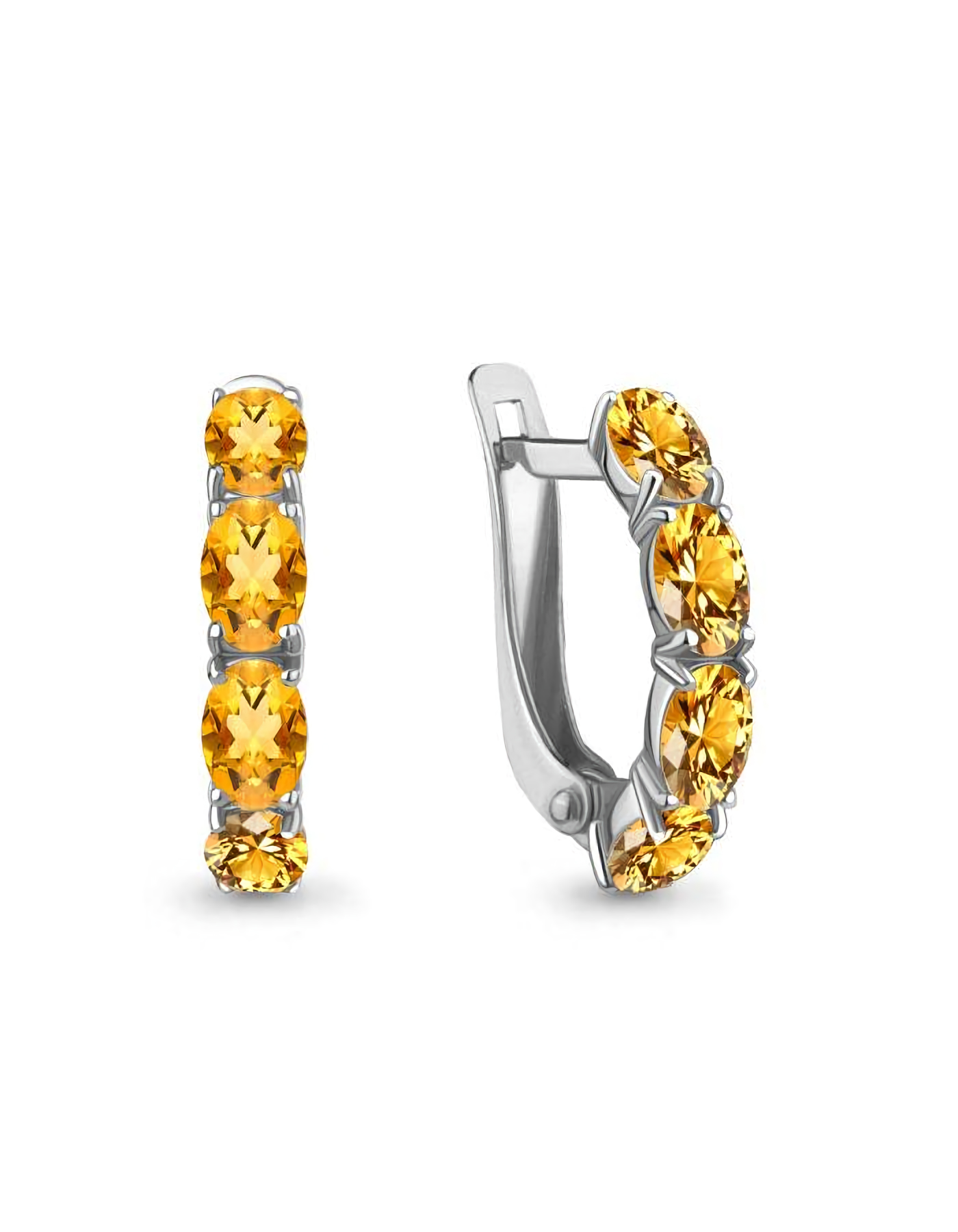 

Серьги из серебра TEO MAORI 84329306.5, цитрин, 84329306.5