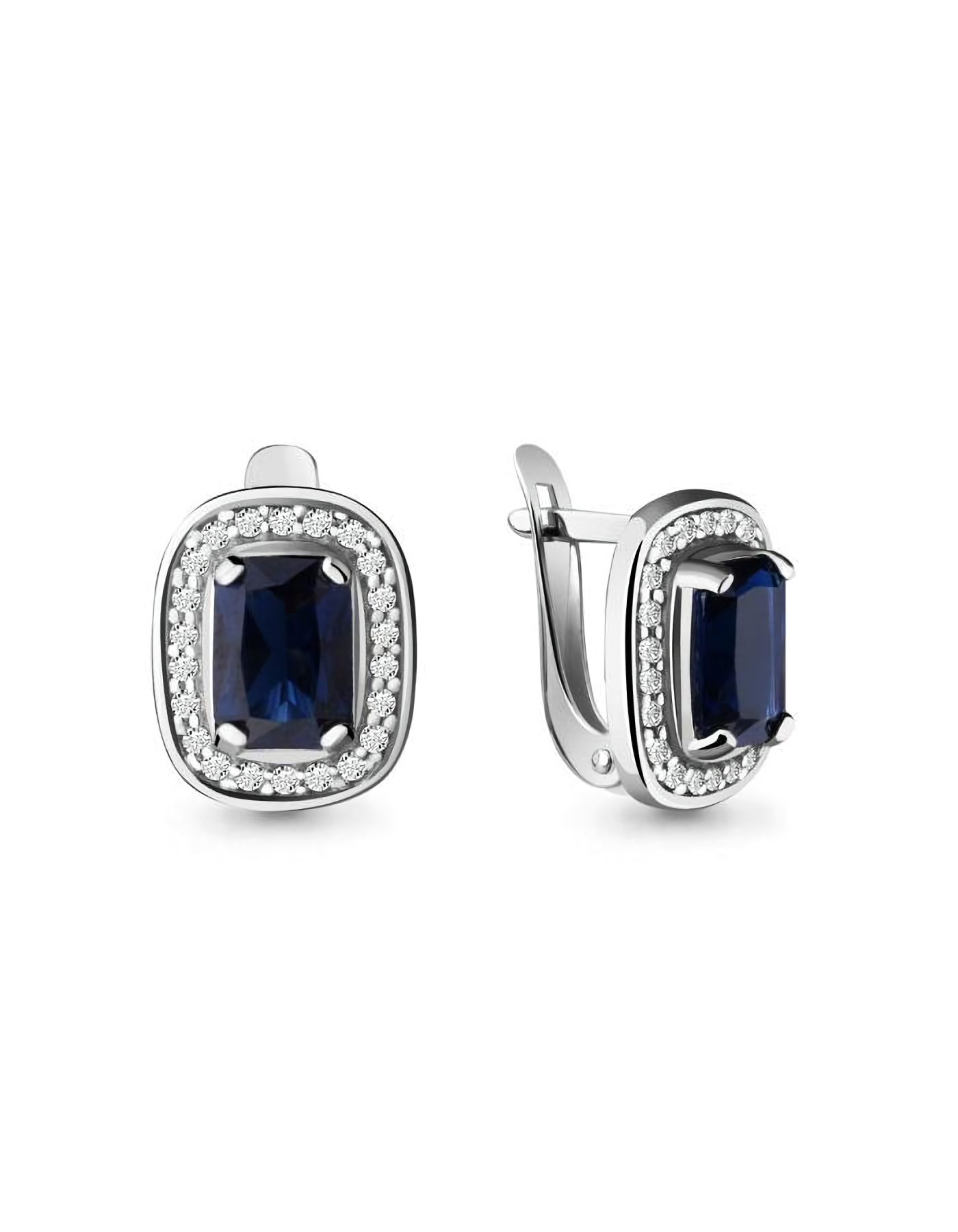 

Серьги из серебра TEO MAORI 842902Б.5, сапфир искусственный, 842902Б.5