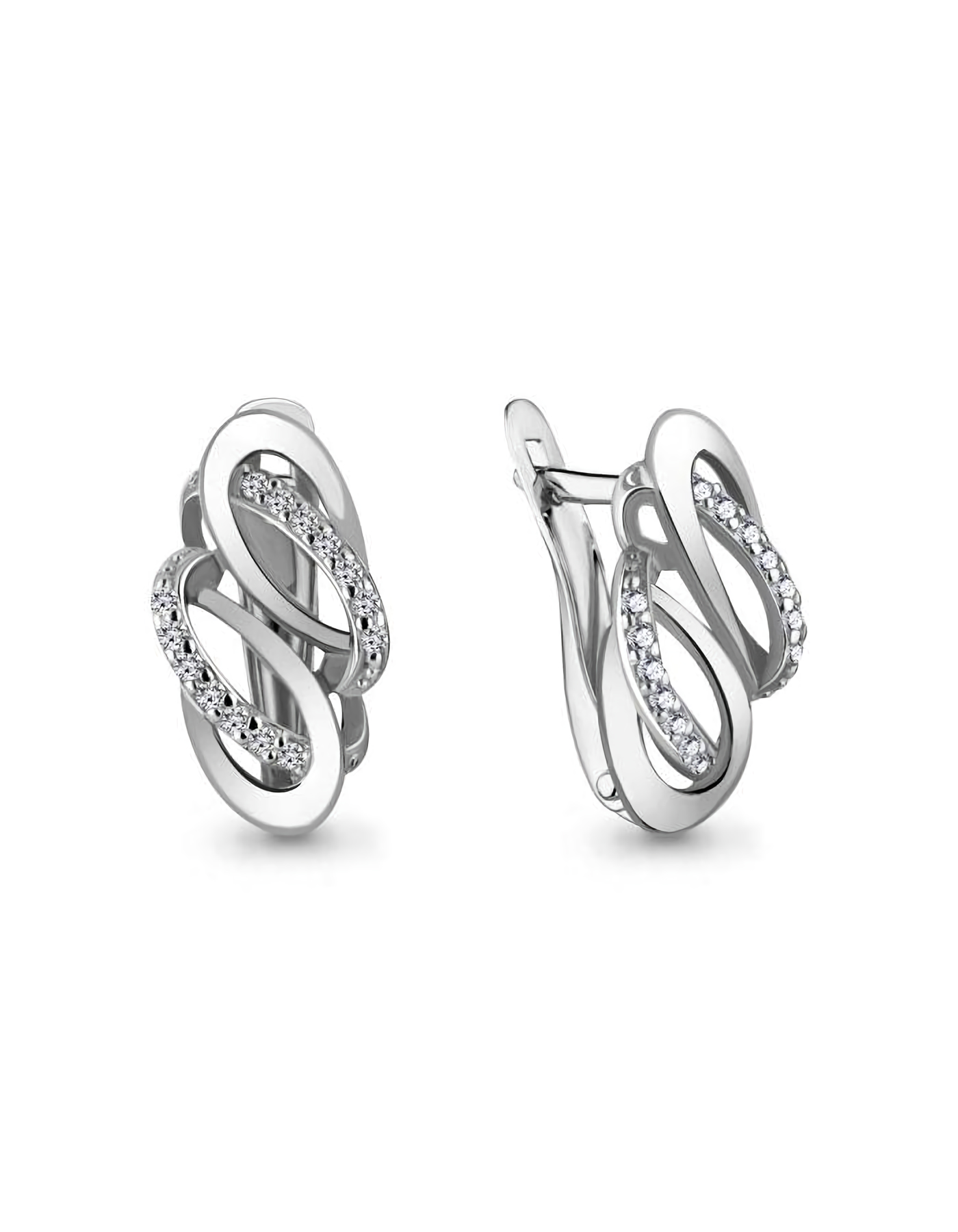 

Серьги из серебра TEO MAORI 842529А.5, фианит, 842529А.5