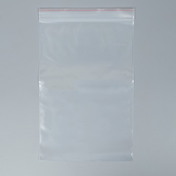 

Пакет zip lock 20 x 30 см, 80 мкм, Прозрачный