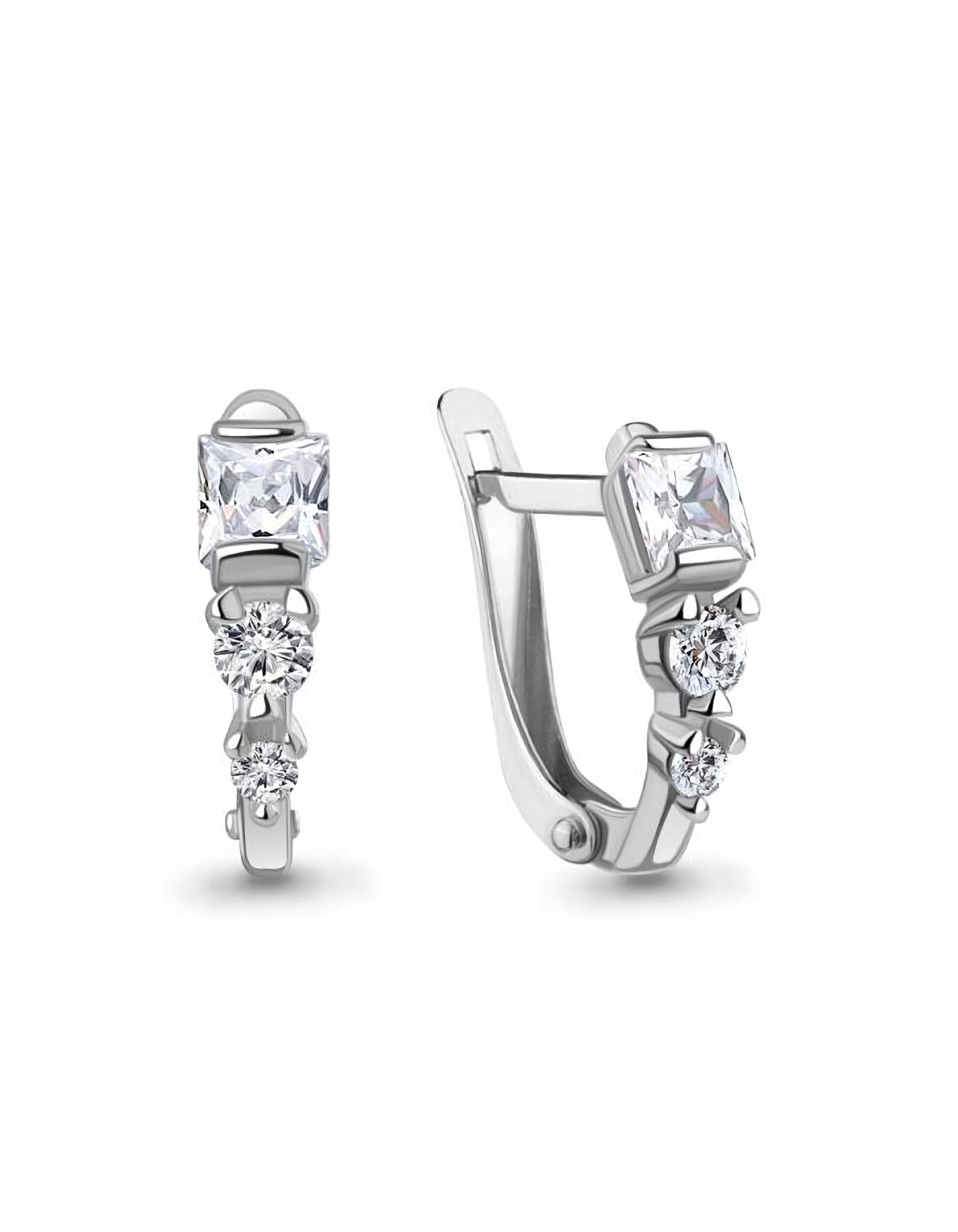 

Серьги из серебра TEO MAORI 8400320А.5, фианит, 8400320А.5