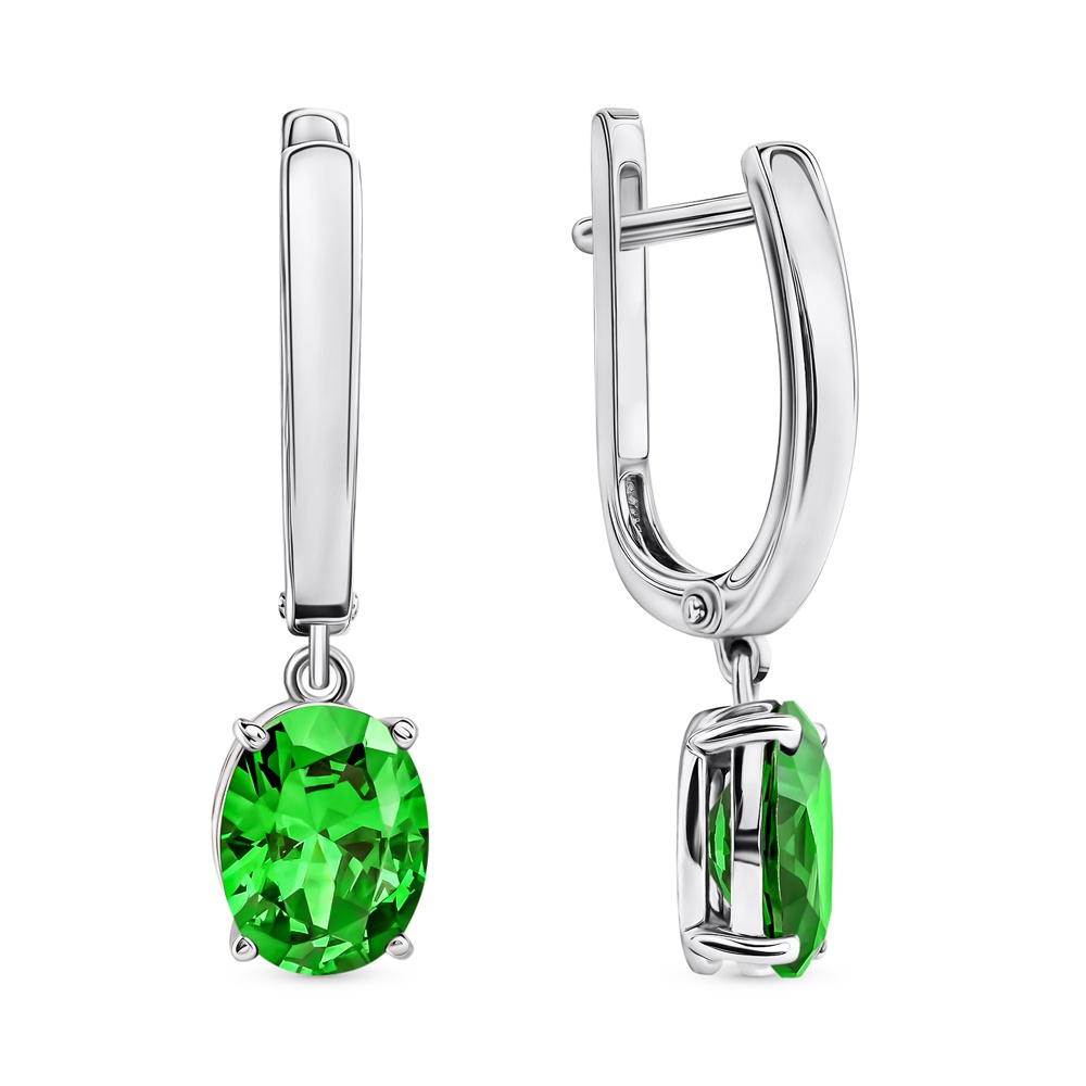

Серьги из серебра 585Gold 702012424, фианит, 702012424