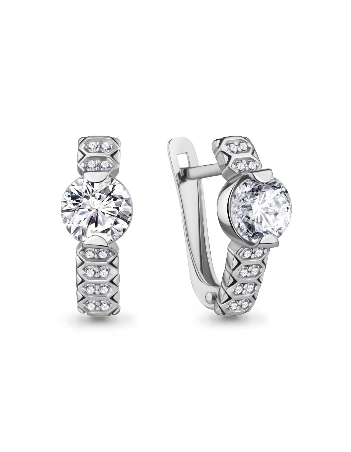 

Серьги из серебра TEO MAORI 8400307А.5, фианит, 8400307А.5