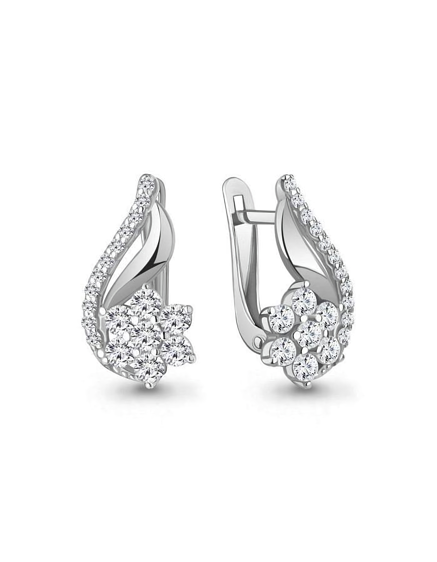 

Серьги из серебра TEO MAORI 8400295А.5, фианит, 8400295А.5