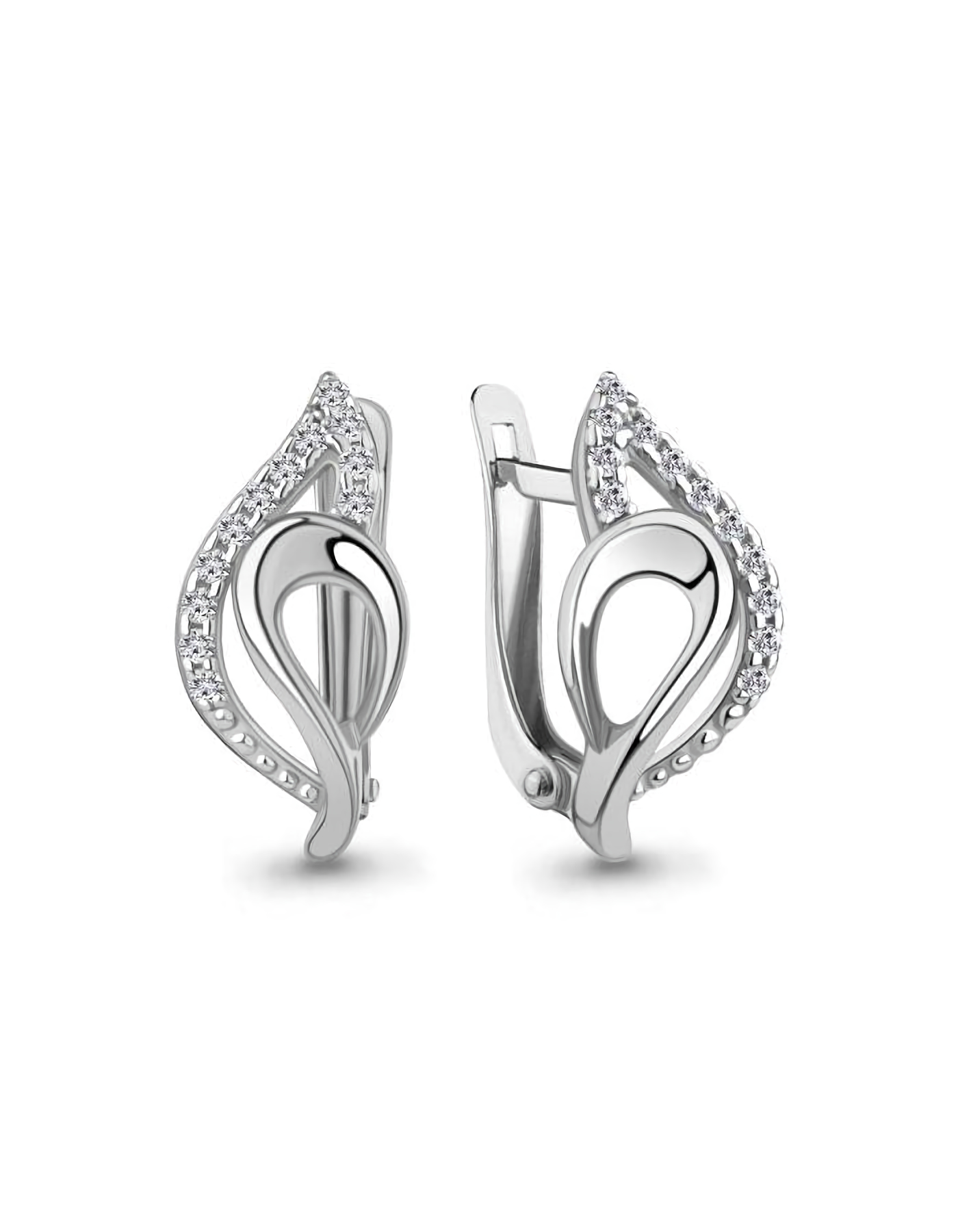 

Серьги из серебра TEO MAORI 8400283А.5, фианит, 8400283А.5