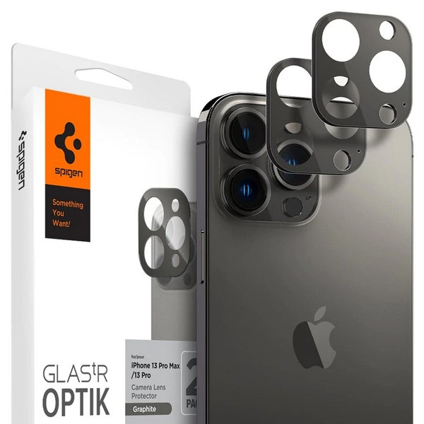 

Защитное стекло на камеру Spigen Optik Lens Protector V2 для iPhone 13 Pro / 13 Pro Max, Optik Lens Protector V2