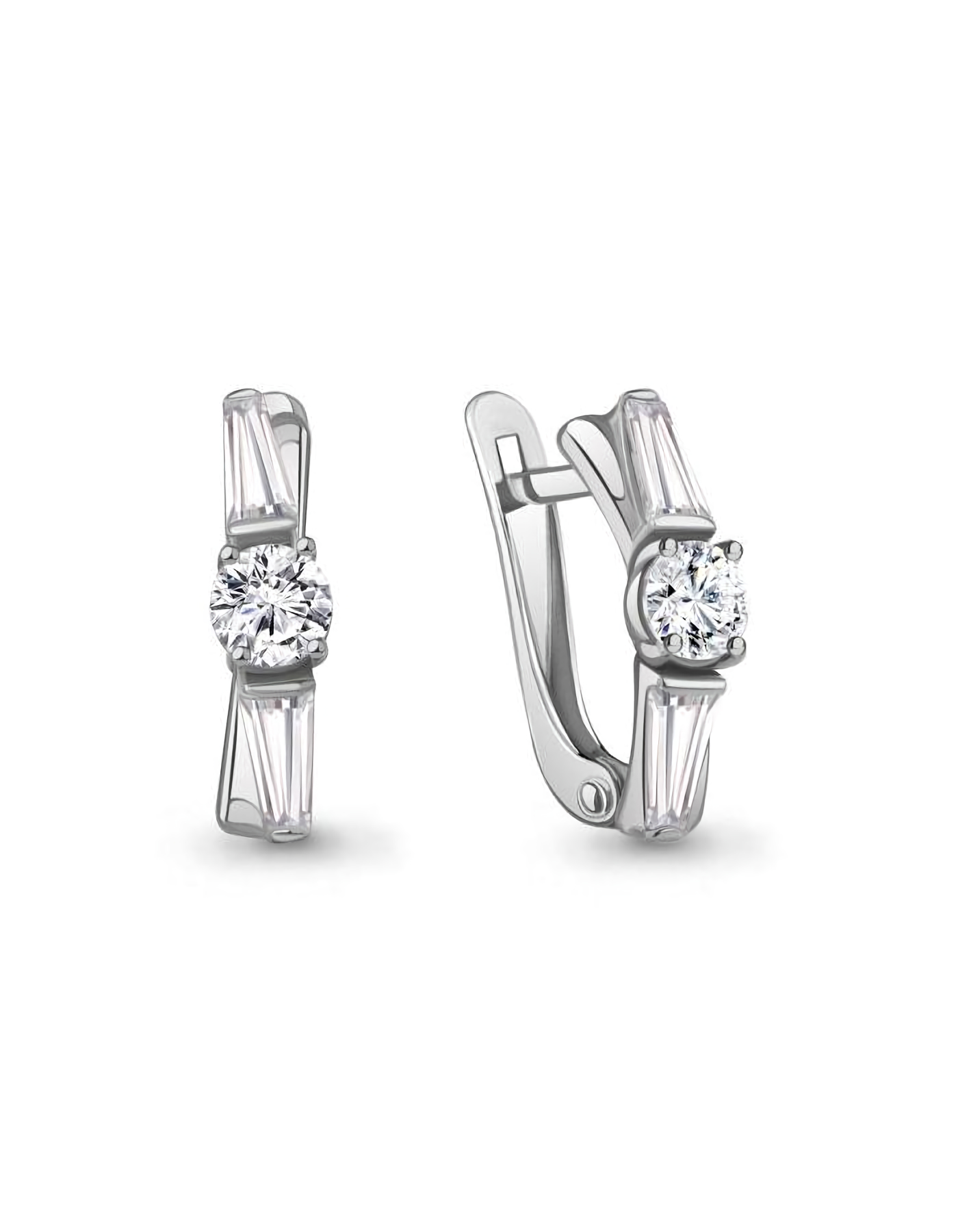 

Серьги из серебра TEO MAORI 8400262А.5, фианит, 8400262А.5