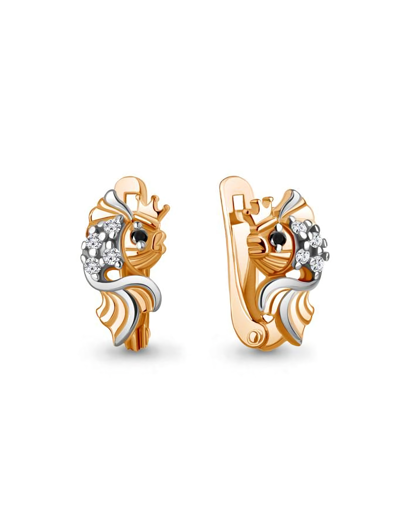 

Серьги из серебра TEO MAORI 8400249АЧ.6, фианит, 8400249АЧ.6