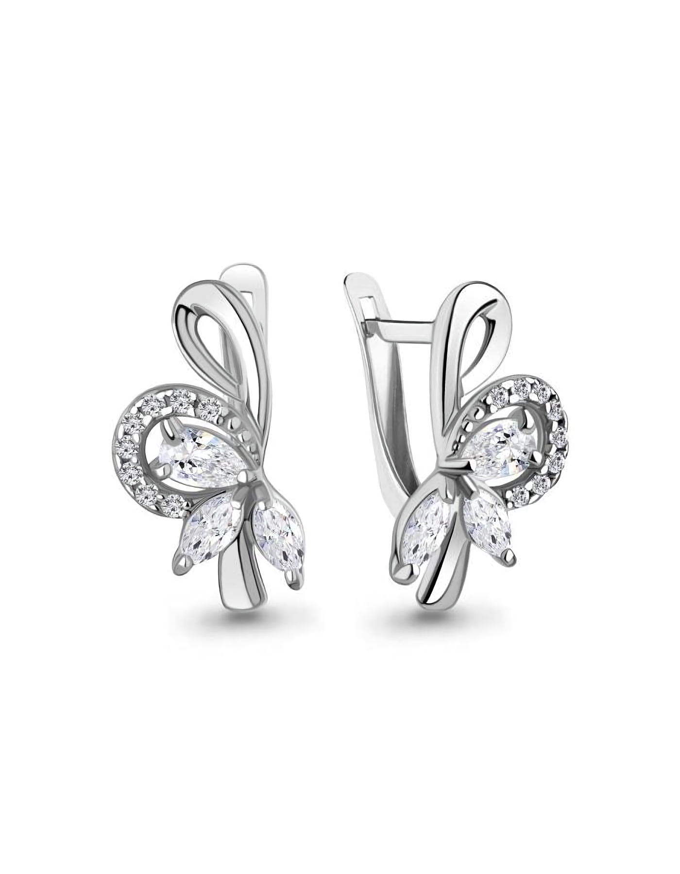 

Серьги из серебра TEO MAORI 8400236А.5, фианит, 8400236А.5