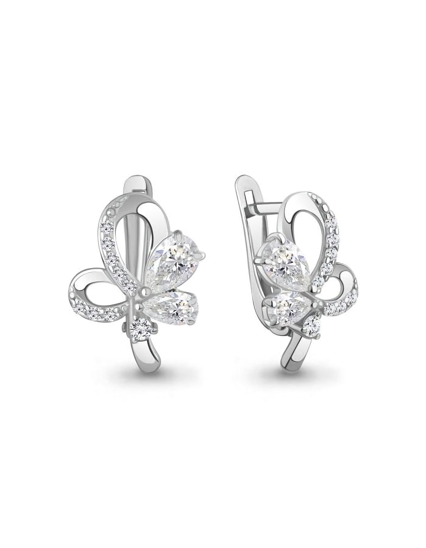 

Серьги из серебра TEO MAORI 8400235А.5, фианит, 8400235А.5