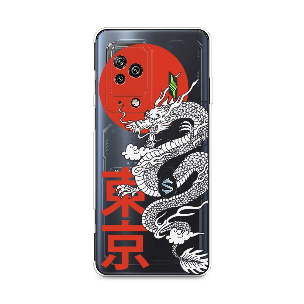 

Чехол на Xiaomi Black Shark 5 Pro "Китайский дракон", Черный;красный;белый, 314150-1