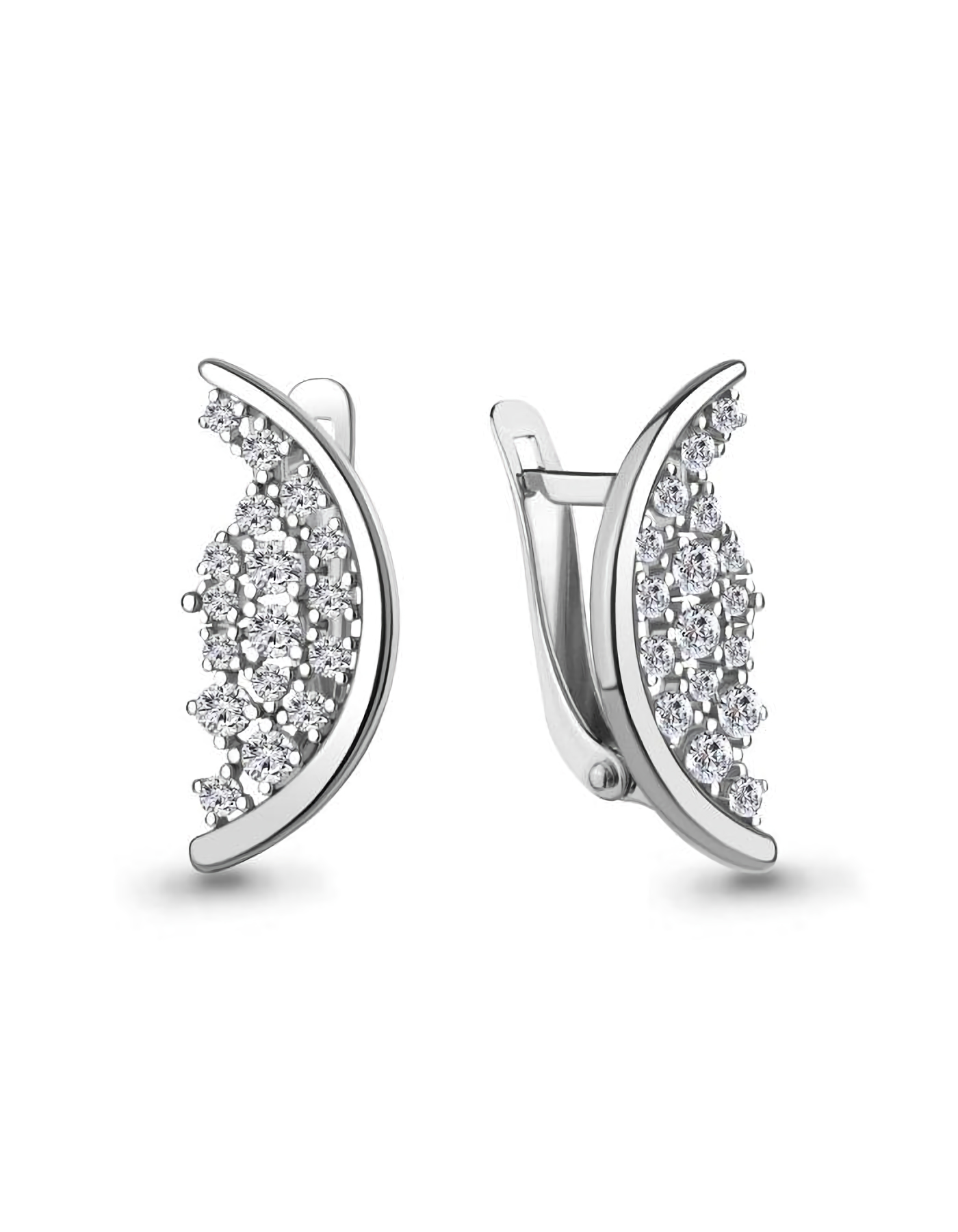 

Серьги из серебра TEO MAORI 8400125А.5, фианит, 8400125А.5