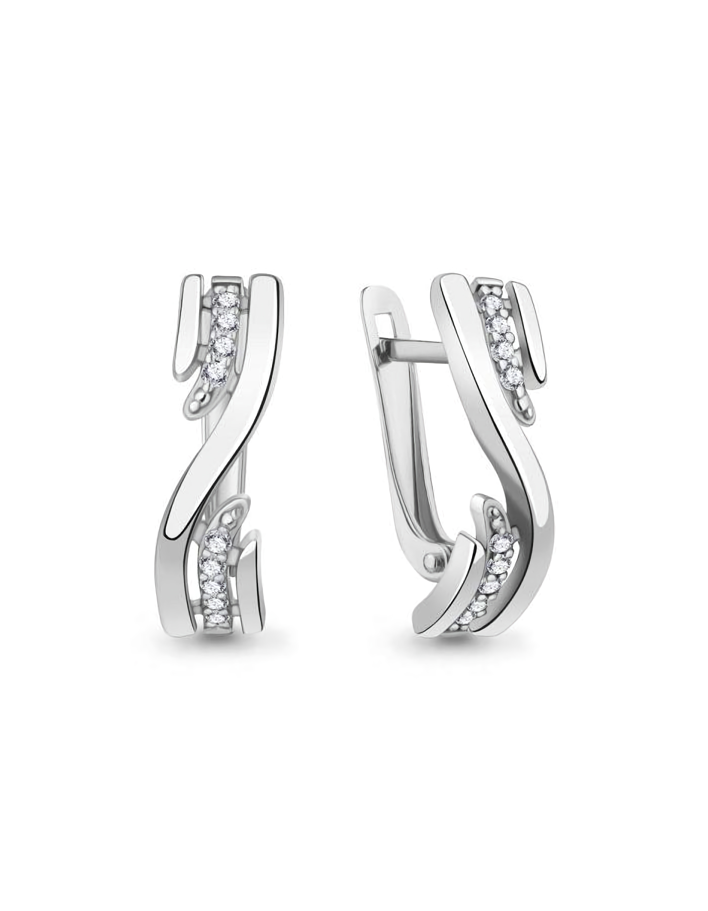 

Серьги из серебра TEO MAORI 8400052А.5, фианит, 8400052А.5