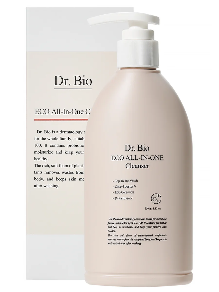 Гель для душа Dr. Bio универсальный Всё-в-одном Eco All-In-One Cleanser 250 мл