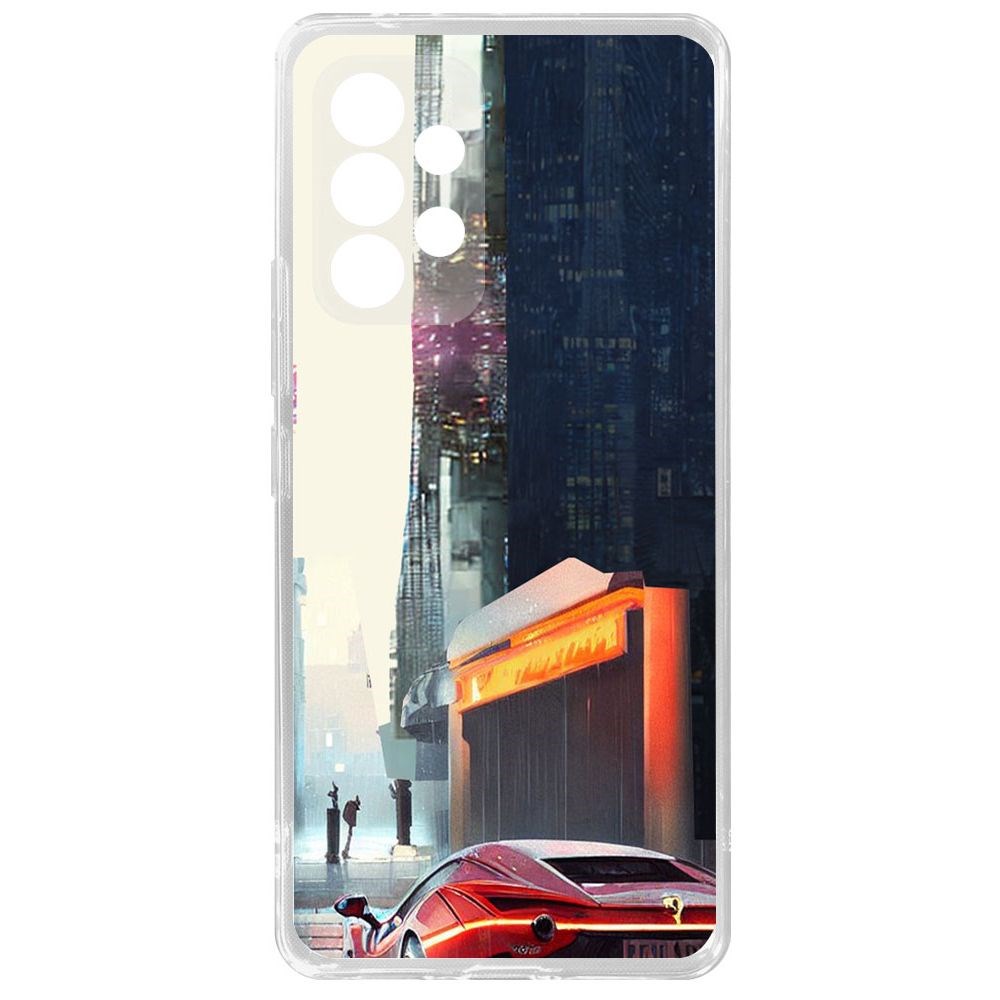 

Чехол-накладка Krutoff Clear Case Сити для Samsung Galaxy A53 5G (A536), Прозрачный