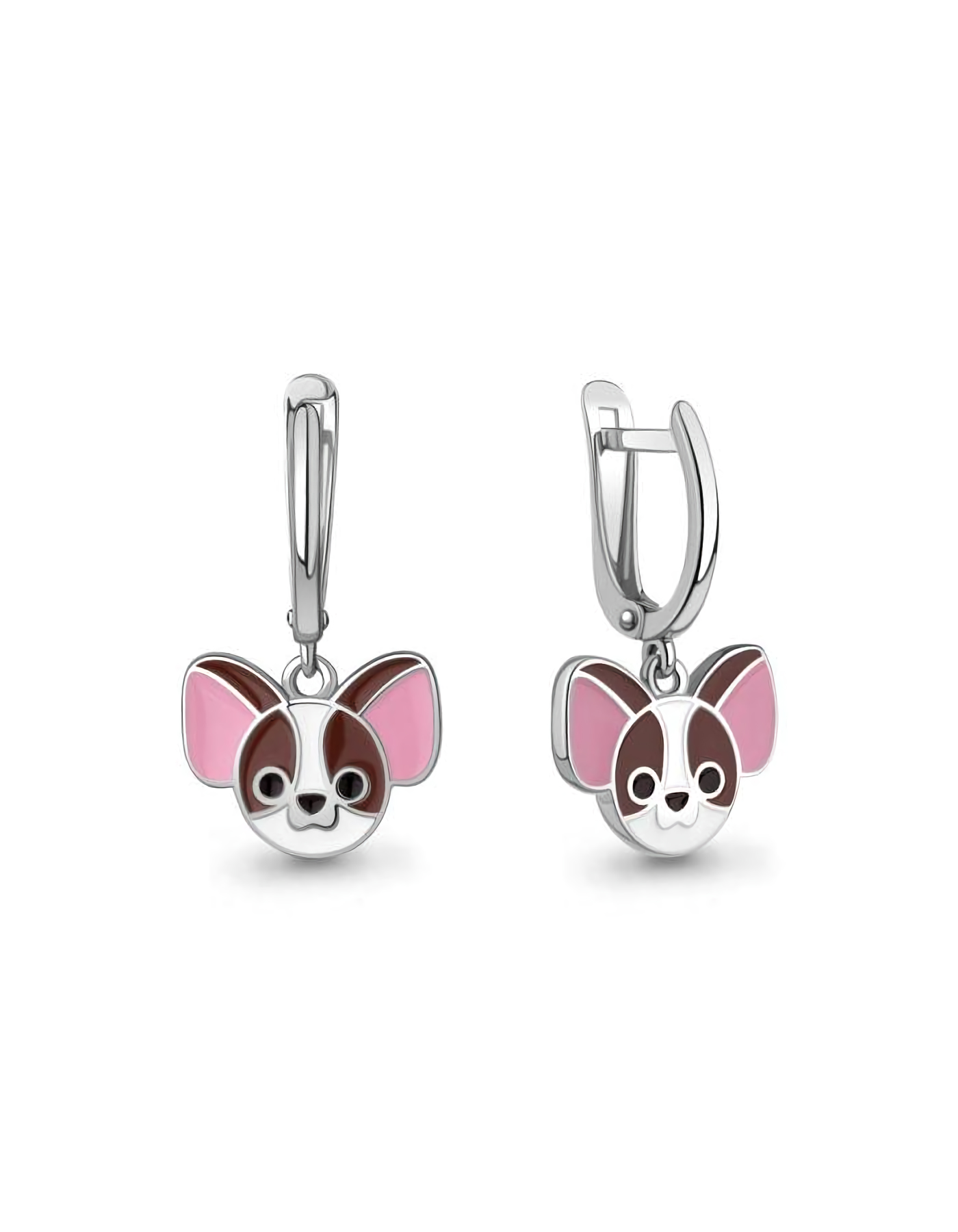 

Серьги подвески из серебра TEO MAORI 834496.5, эмаль, 834496.5