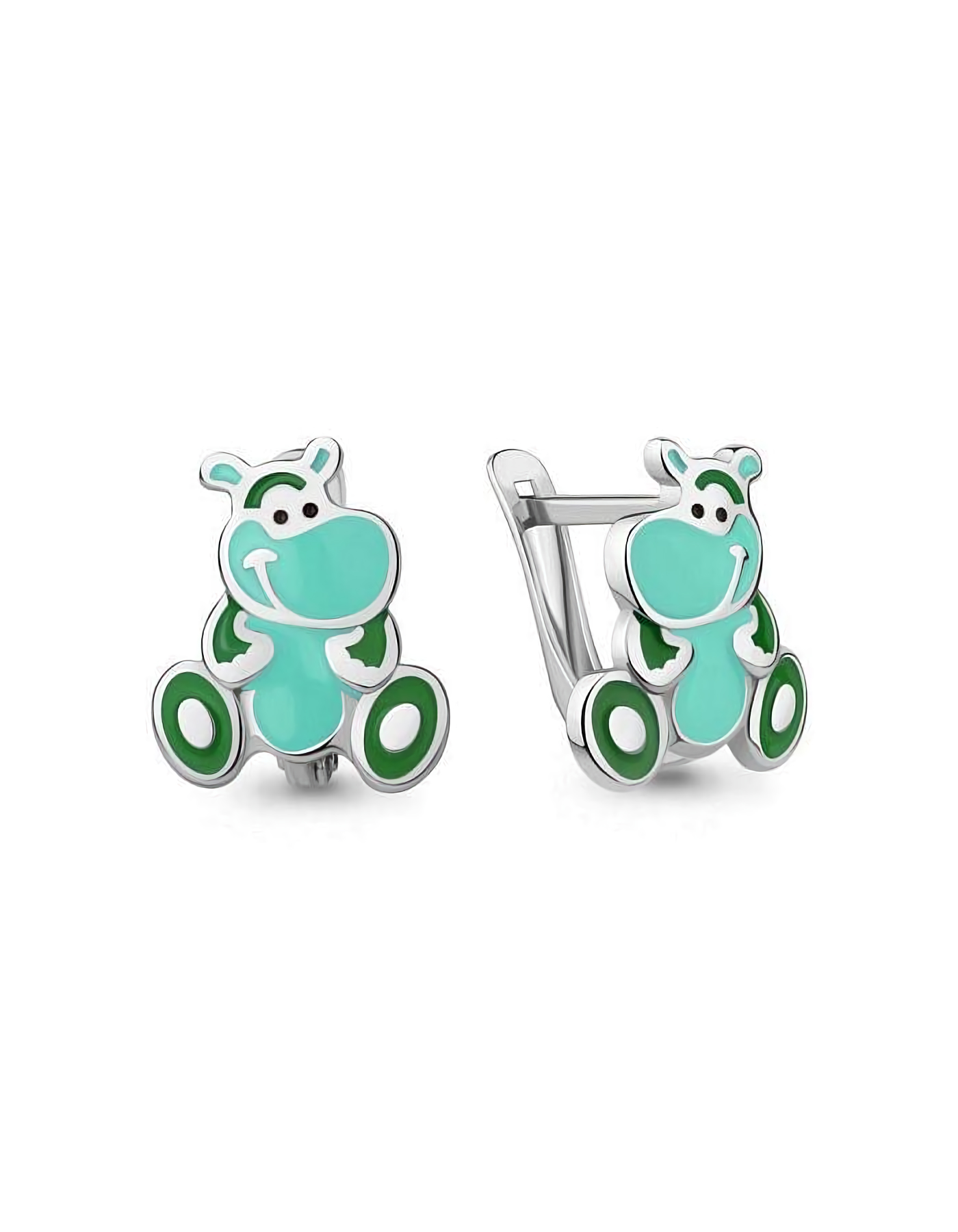 

Серьги из серебра TEO MAORI 834455.5, эмаль, 834455.5
