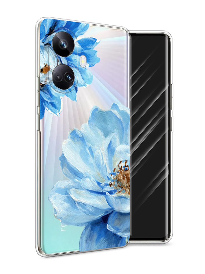 

Чехол Awog на Realme 10 Pro+ "Голубые клематисы", Голубой, 2512350-8