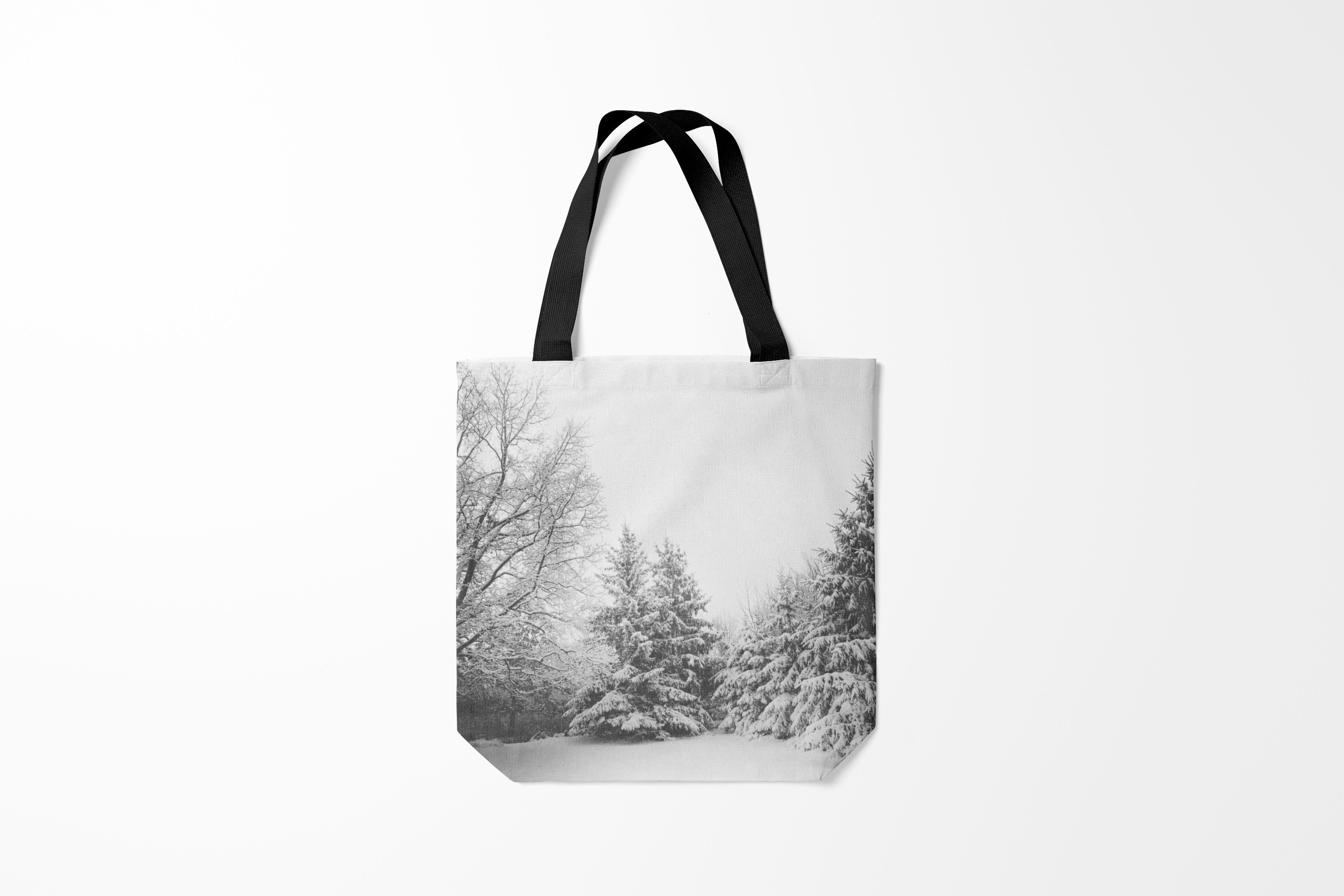 

Сумка шoппер унисекс Burnettie Природа Winter Storm, серый, Природа Winter Storm