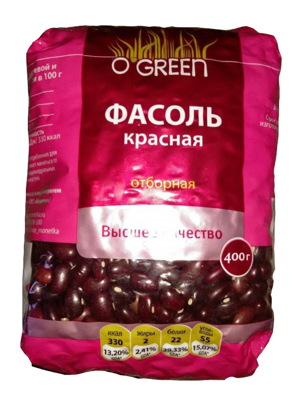 Фасоль O'Green красная 400 г