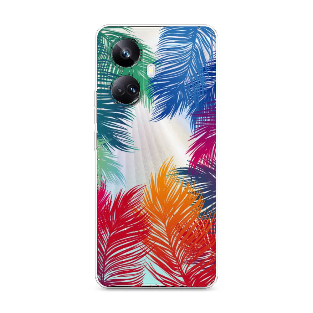

Чехол Awog на Realme 10 Pro+ "Рамка из перьев", Красный, 2512350-4