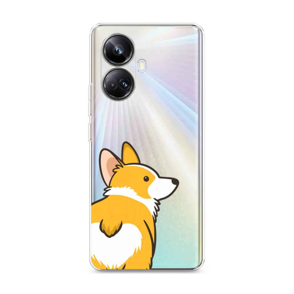 

Чехол Awog на Realme 10 Pro+ "Корги следуй за мной", Желтый;бежевый;белый, 2512350-2