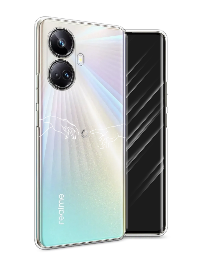 

Чехол Awog на Realme 10 Pro+ "Загрузка творения", Белый;серый;прозрачный, 2512350-10