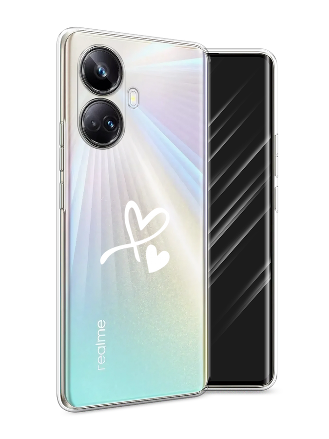 

Чехол Awog на Realme 10 Pro+ "Сердечко минимализм", Белый, 2512350-6