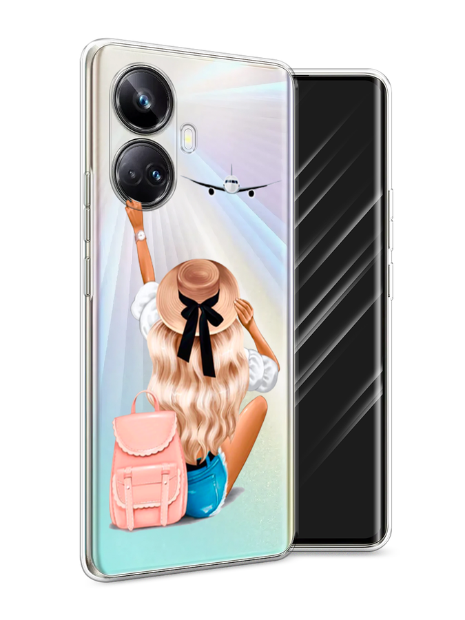 

Чехол Awog на Realme 10 Pro+ "Автостопом самолетом", Бежевый;белый, 2512350-7