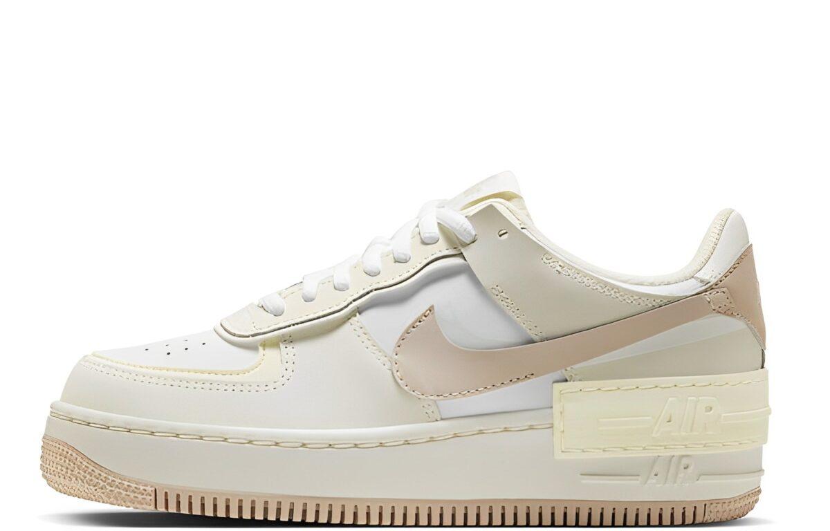 

Кеды унисекс Nike Air Force 1 Low Shadow бежевые 40 EU, Бежевый, Air Force 1 Low Shadow