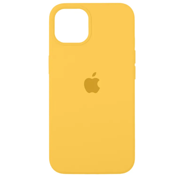 

Чехол iPhone 15 Silicon Сase APL WS (с лого), желтый (IS793351)
