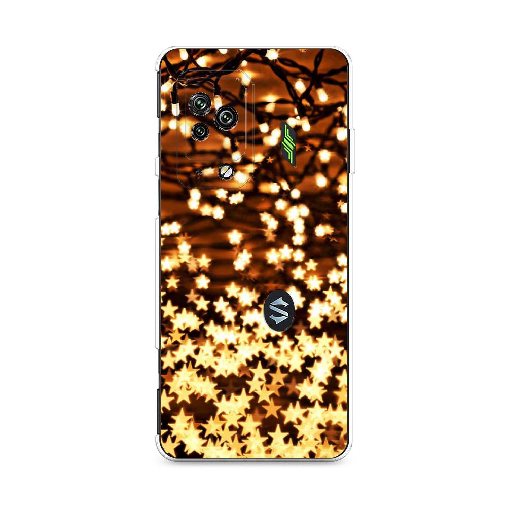 

Чехол на Xiaomi Black Shark 5 Pro "Новогодняя гирлянда", Золотистый, 314150-5