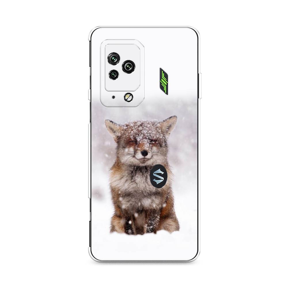 

Чехол на Xiaomi Black Shark 5 Pro "Зимняя лиса", Белый;серый;коричневый, 314150-1