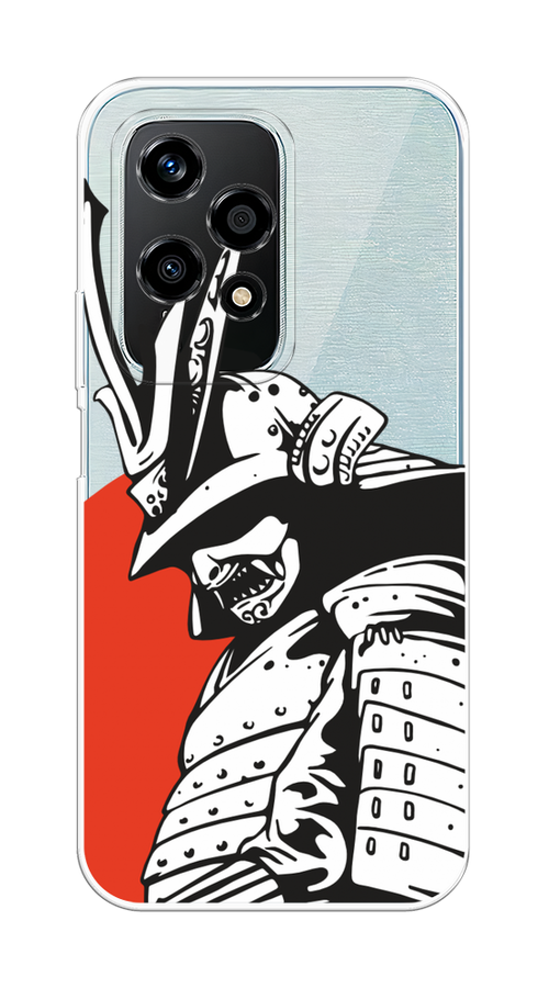 

Чехол на Honor 200 Lite "Самурай с катаной", Черный;красный;белый, 6124650-1