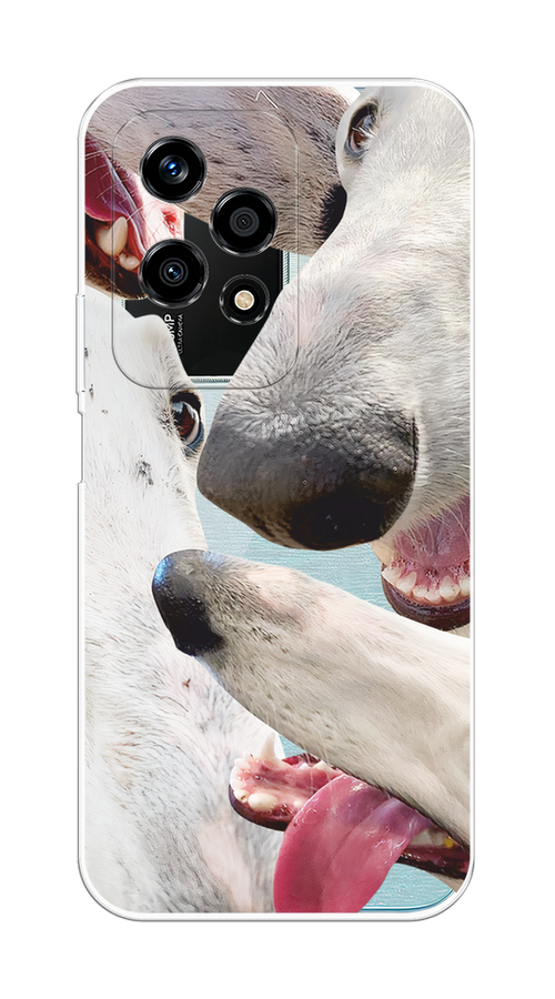 

Чехол на Honor 200 Lite "Собака с длинным носом", Белый;бежевый;розовый, 6124650-1