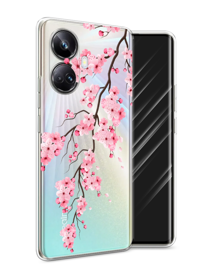 

Чехол Awog на Realme 10 Pro+ "Розовая сакура", Розовый;белый;коричневый, 2512350-8
