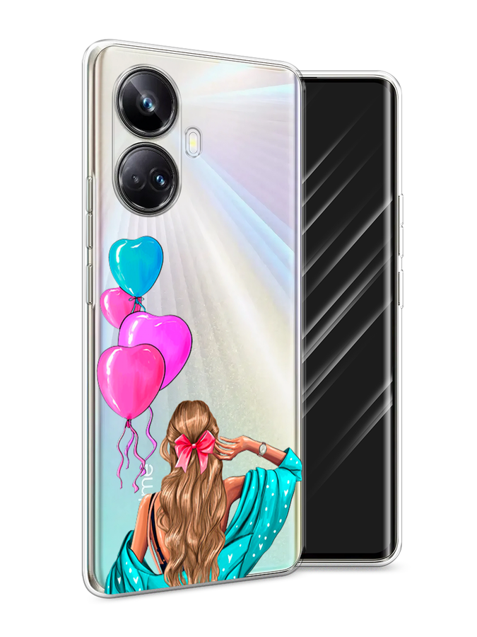 

Чехол Awog на Realme 10 Pro+ "День Рождения", Голубой;розовый;бежевый, 2512350-7